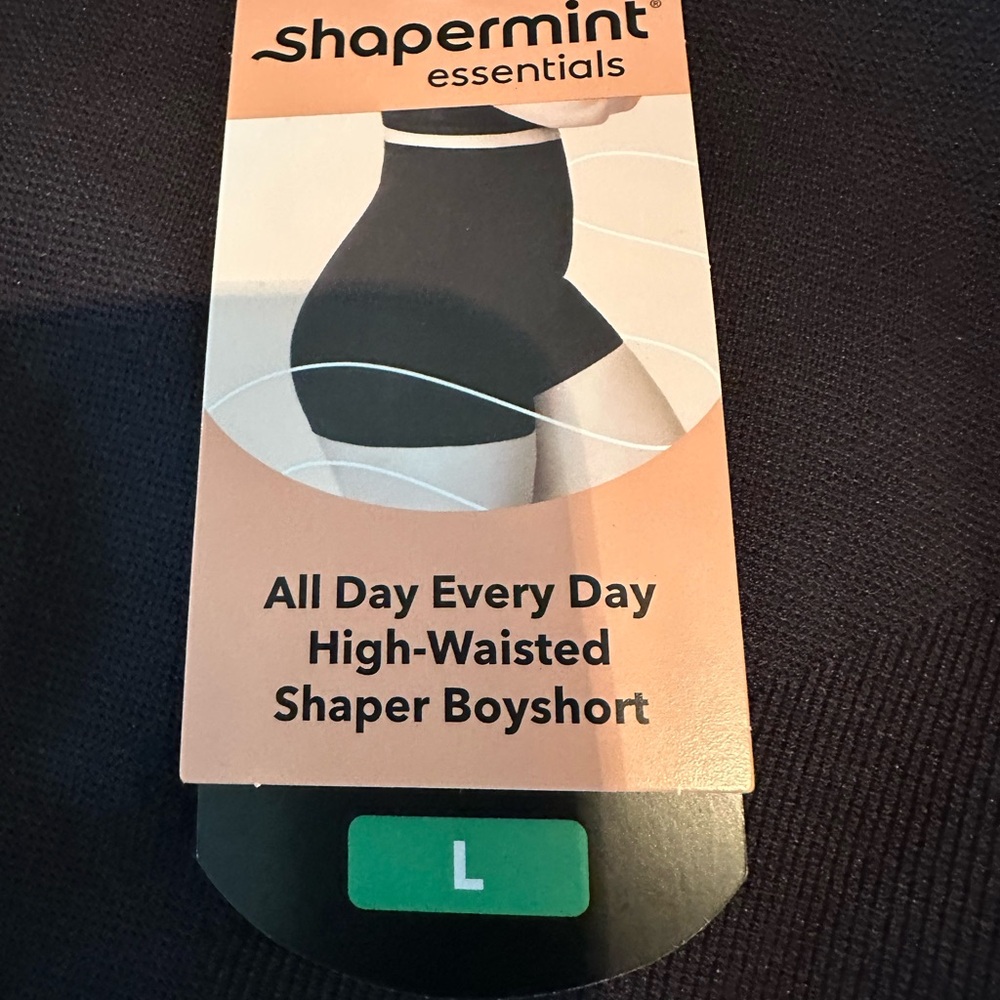 Shapermint Essentials Black High-Waisted Shaper Boyshort